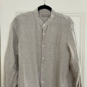 Everlane Band Collar Linen Shirt